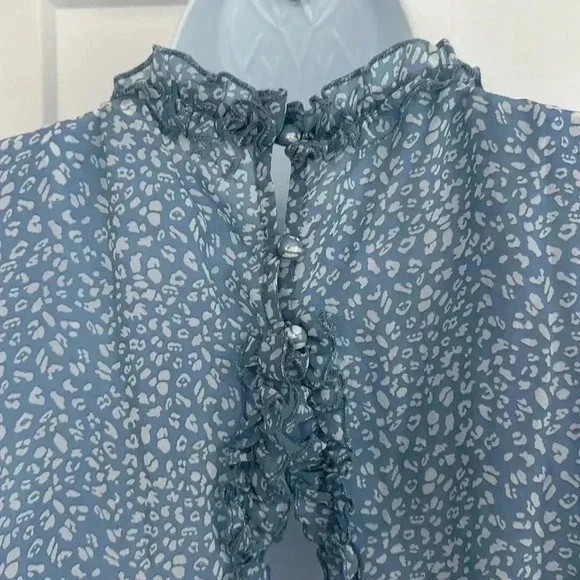 Saints + Secrets X Hello Molly Feel The Vibe Floral Ruffle Dress Size US Small - Picture 6 of 12